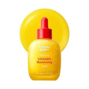 EQQUALBERRY Vitamin Illuminating Serum – Brightening Vitamin C Serum with Niacinamide | Strengthens skin barrier | Hydrates using Ceramide and Hyaluronic Acid